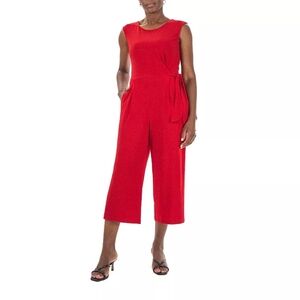 NWT NINA LEONARD CULOTTE ROMPER